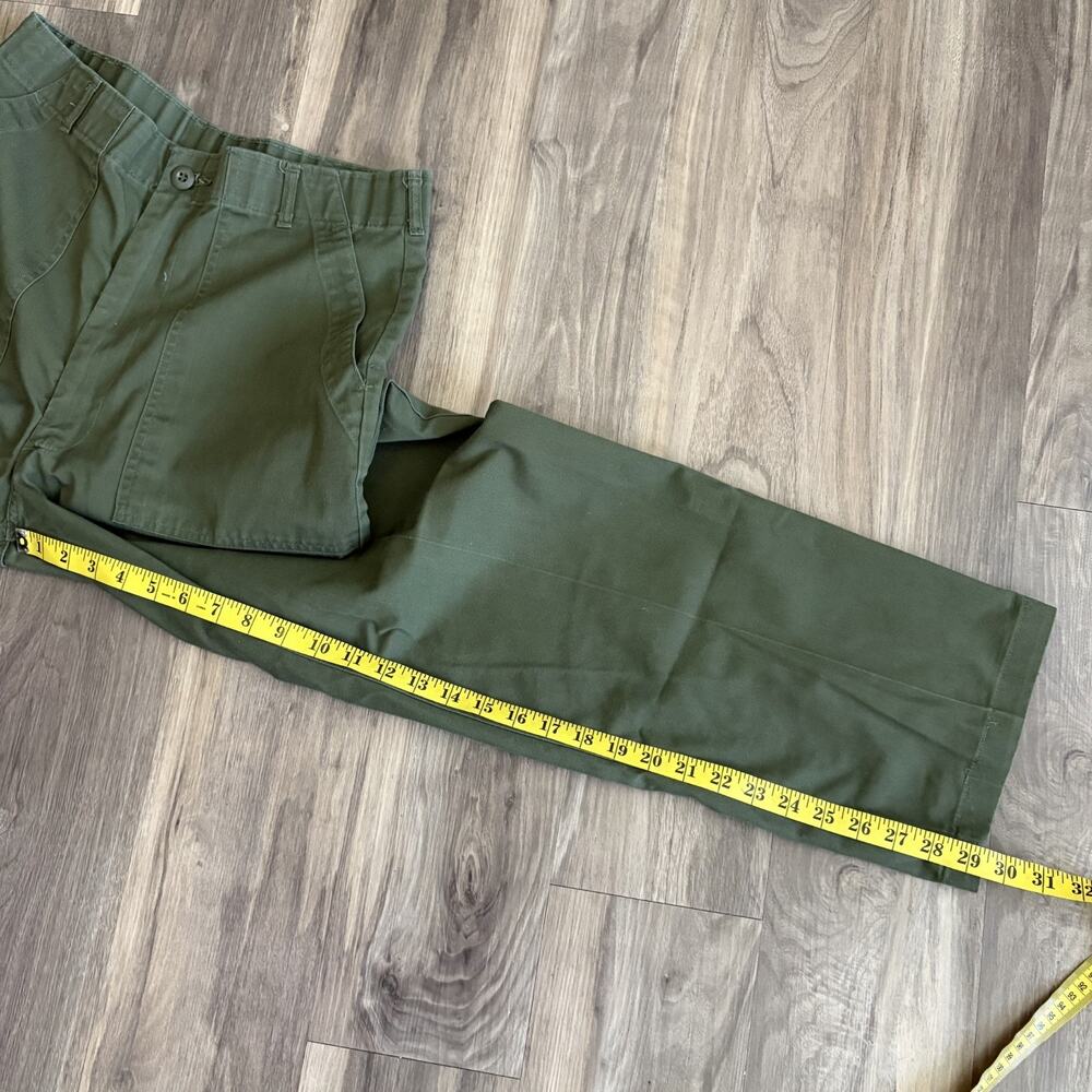 Vintage OG-507 Pants Men's Size 32x29 Military Army Zip Fly Cotton Sateen - Picture 3 of 8